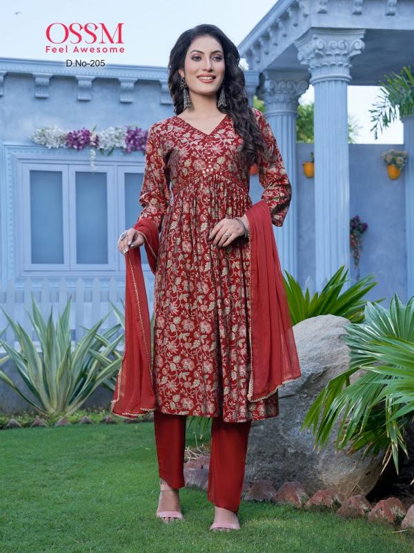 Ossm Resham Vol 2 Kurti With Bottom Dupatta Collection